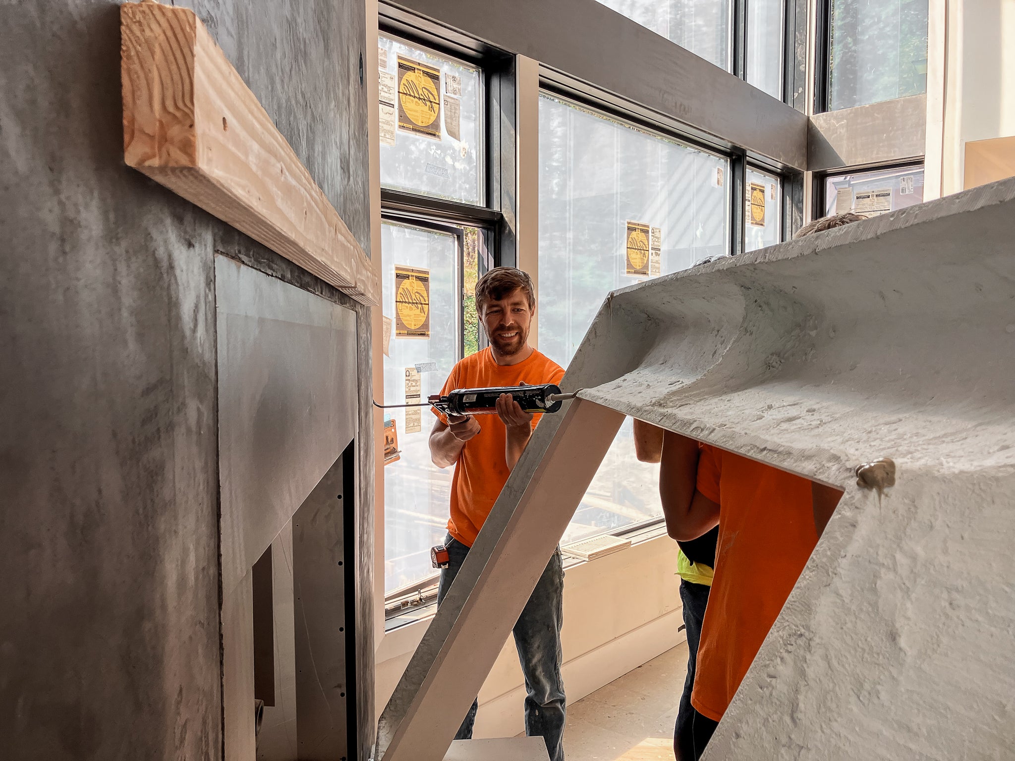 How to Install a Cast Stone Fireplace