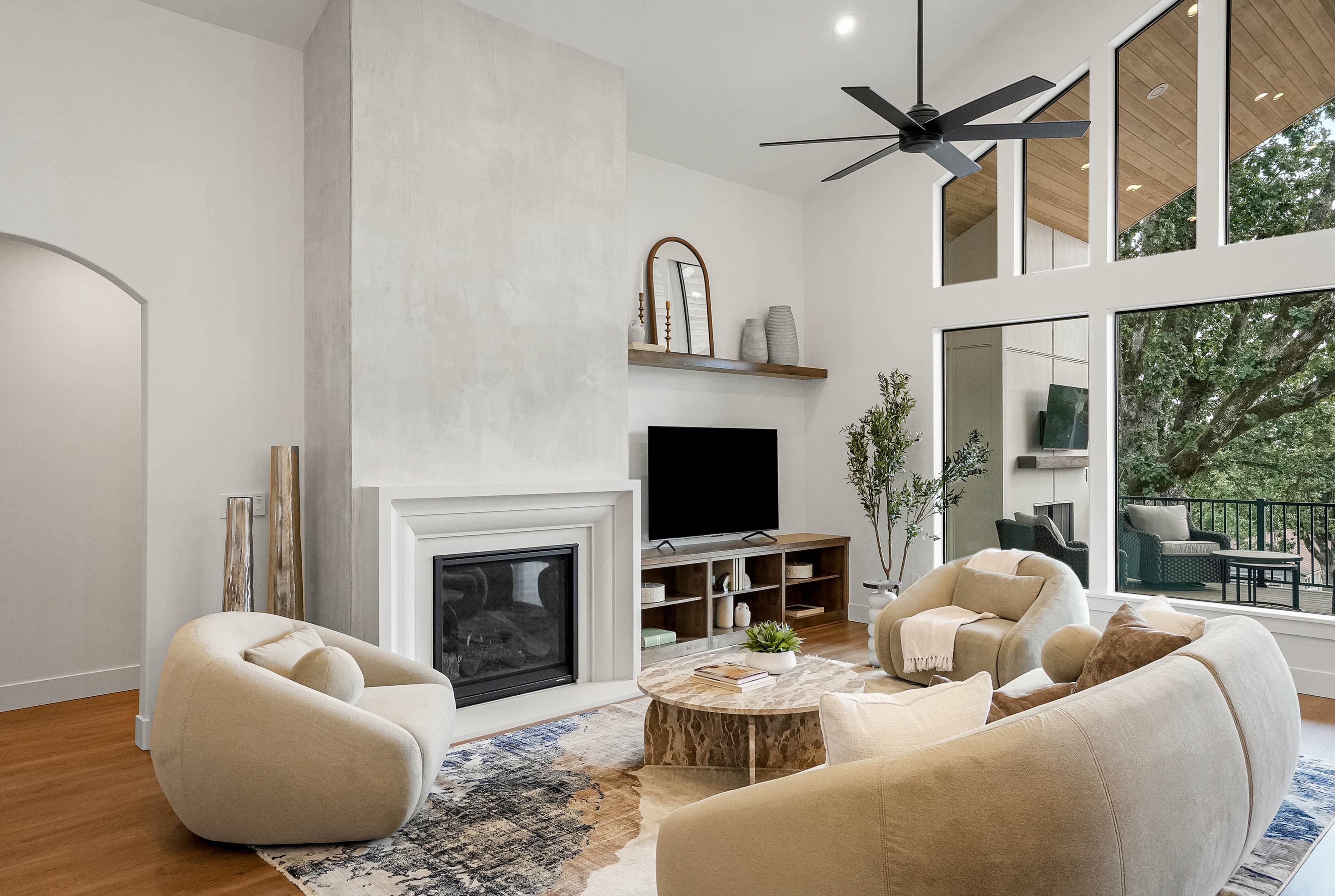 Foksha Homes — Amalfi surround in a Salem HBA Tour of Homes residence.