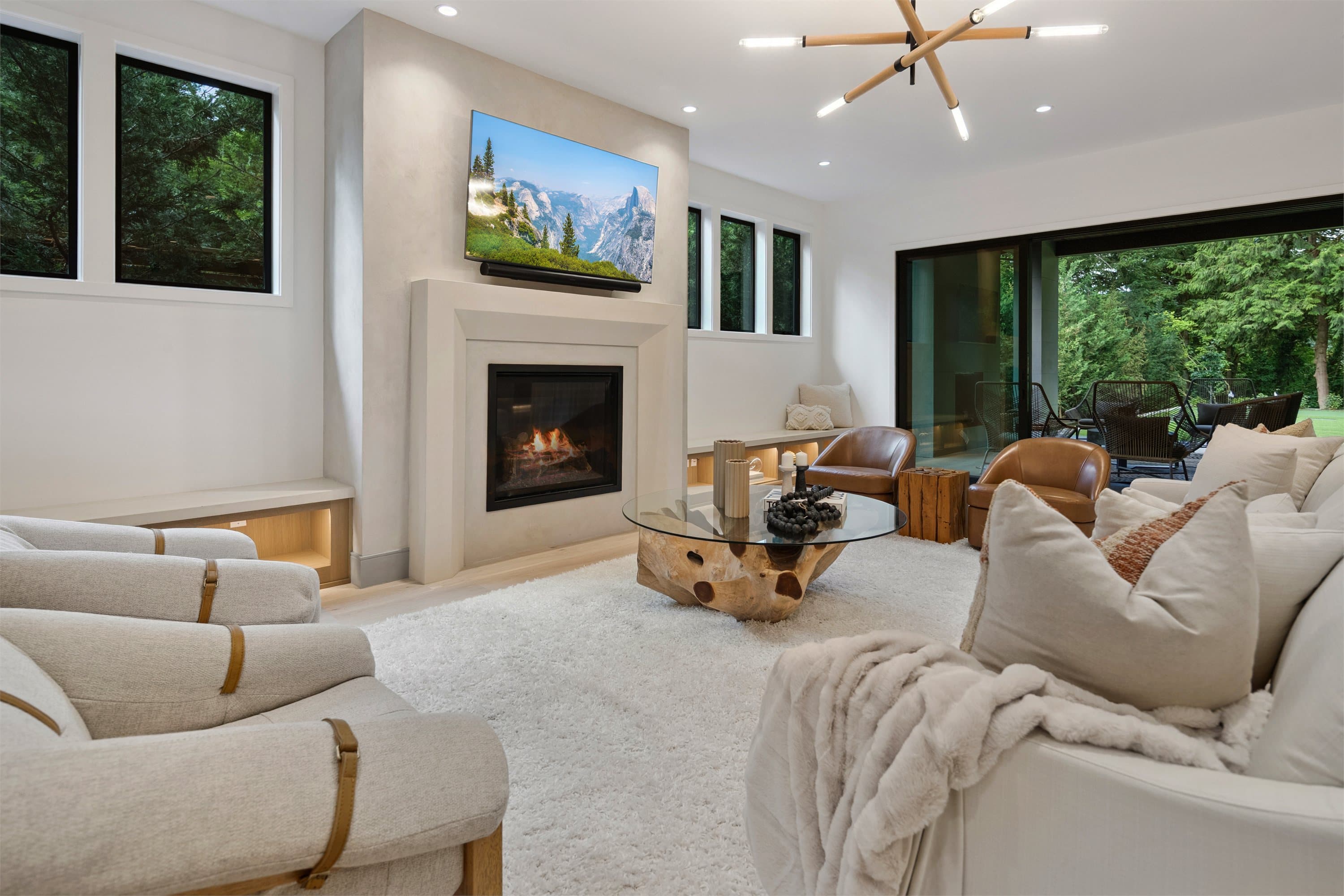 Monogram Street of Dreams — custom Monaco surround set against Venetian plaster.