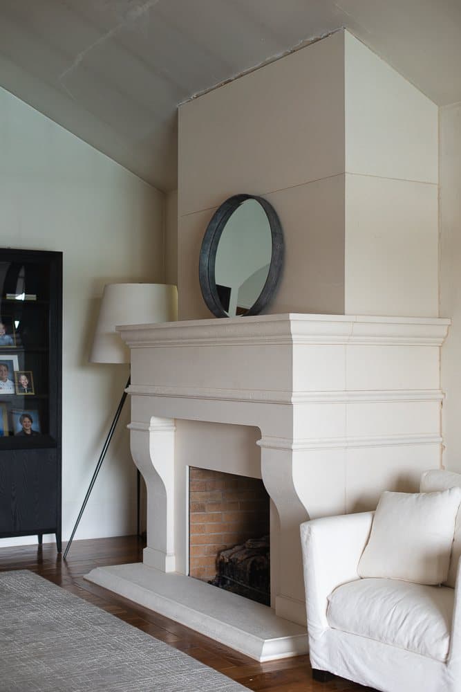 Crainic residence — custom hearth and profile work.