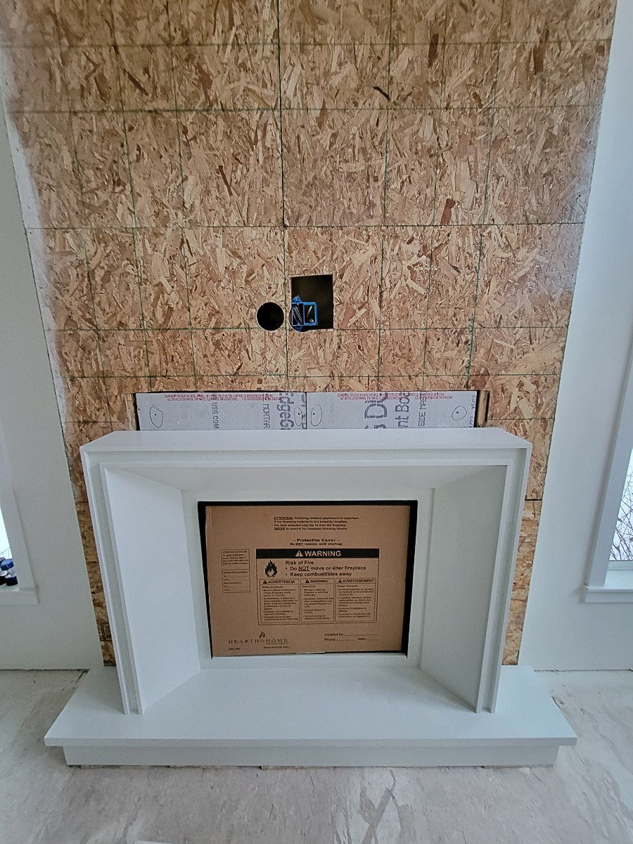 Lucca Cast Limestone Fireplace Surround