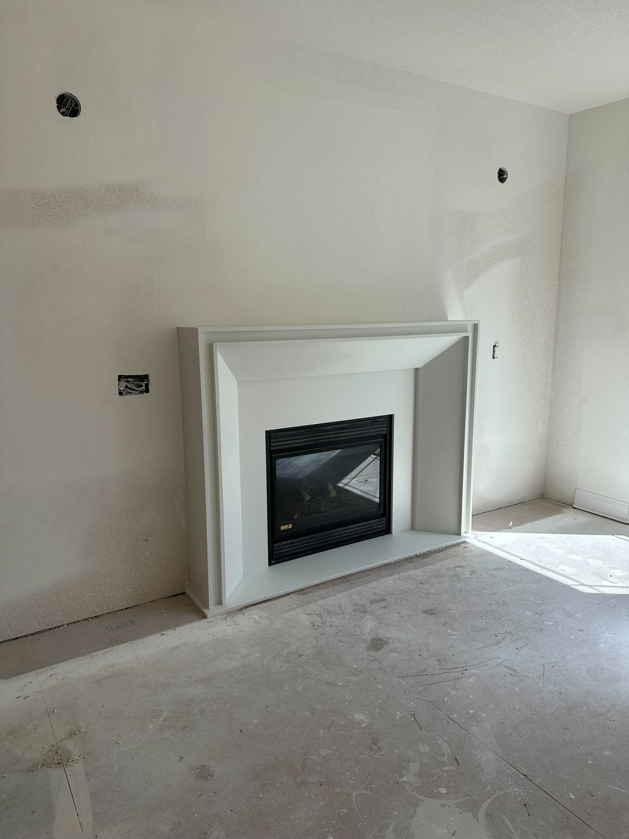 Lucca Cast Limestone Fireplace Surround