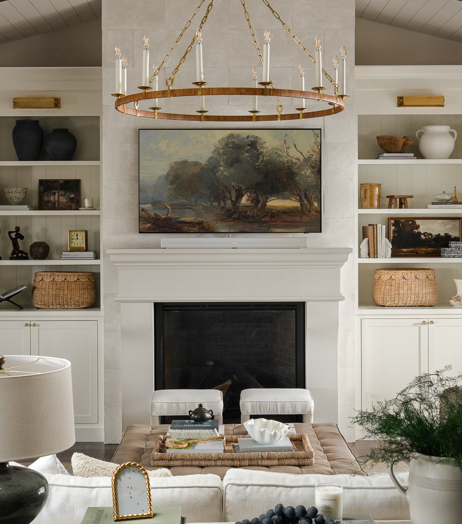New French Cast Limestone Mantle