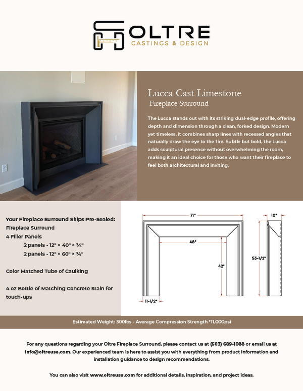 Lucca Cast Limestone Surround