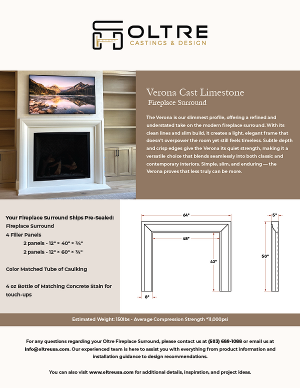 Verona Cast Limestone Surround
