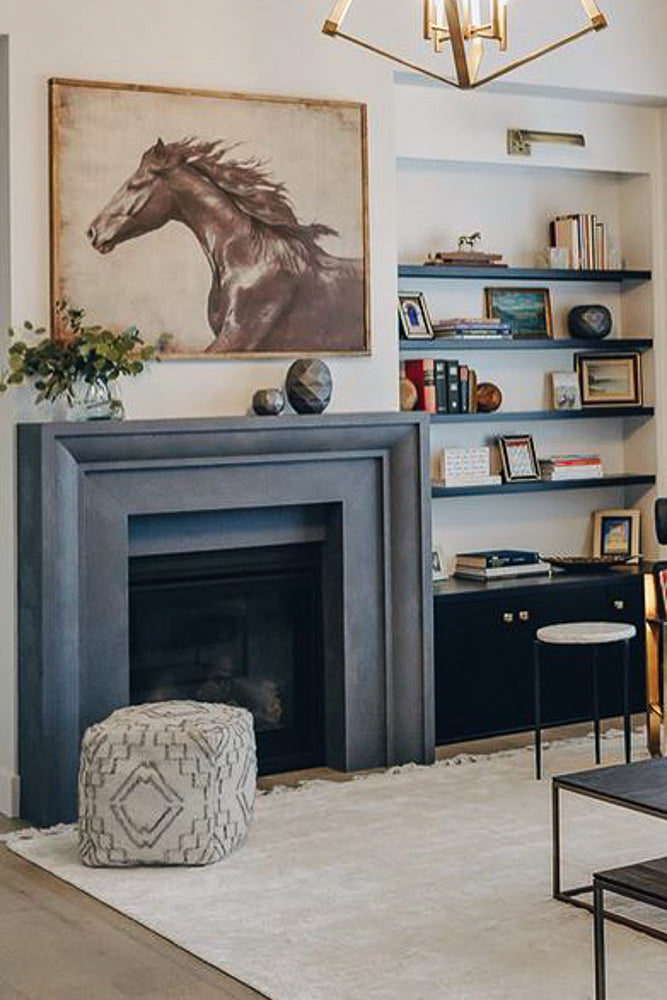 Verona Cast Limestone Fireplace Surround