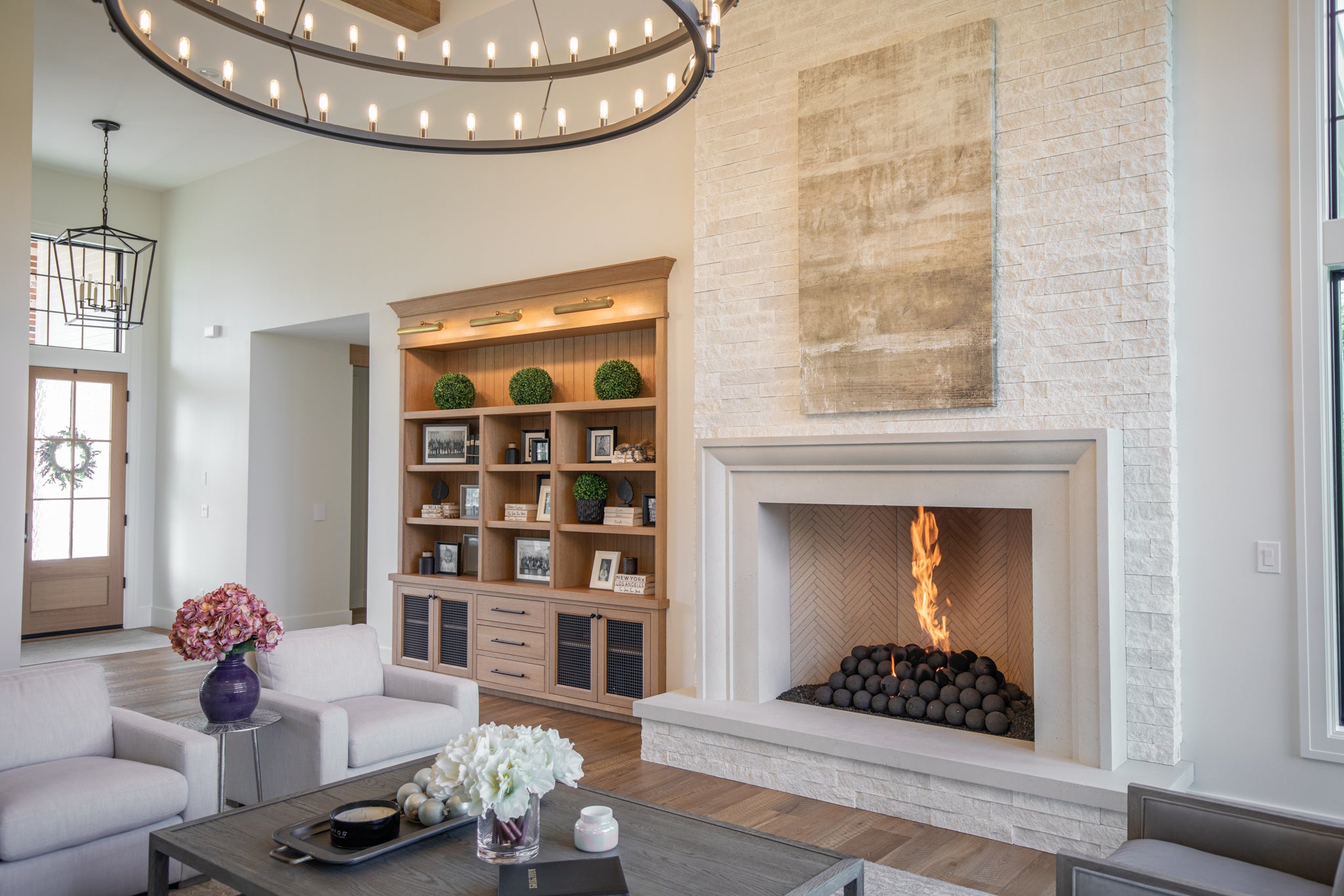 Verona Cast Limestone Fireplace Surround
